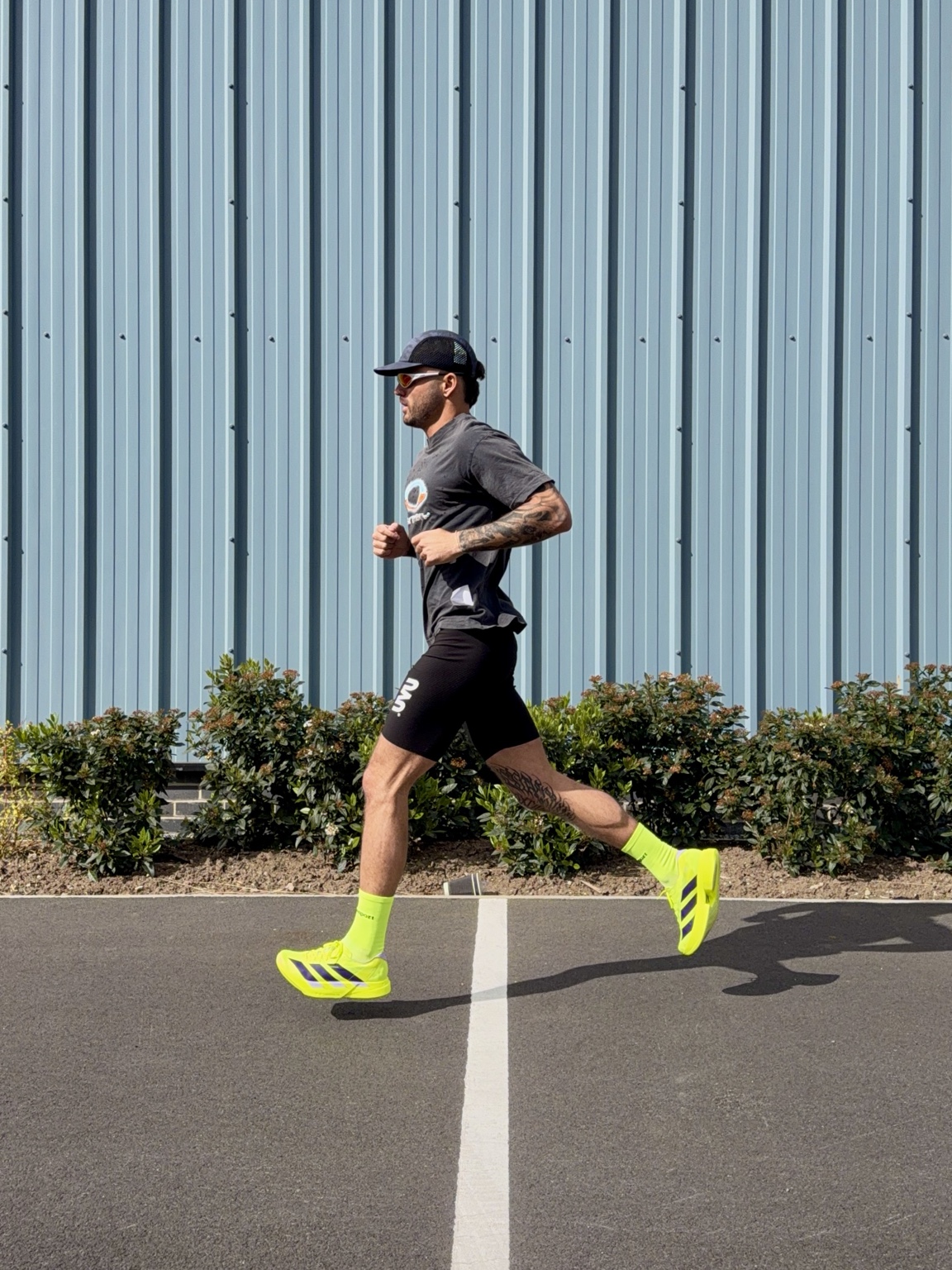 Ellis Taylor running in adidas shoes